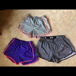 3 pair of Victoria’s Secret/Pink women’s running shorts